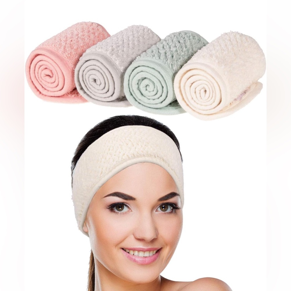 NEW 4-Pack adjustable Spa Headbands